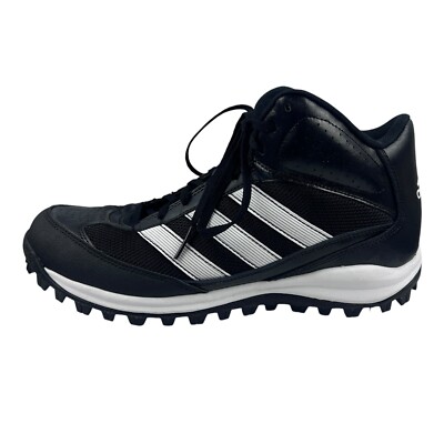 Adidas Turf Hog LX Mid Football Cleats Black White G67095  display picture 2