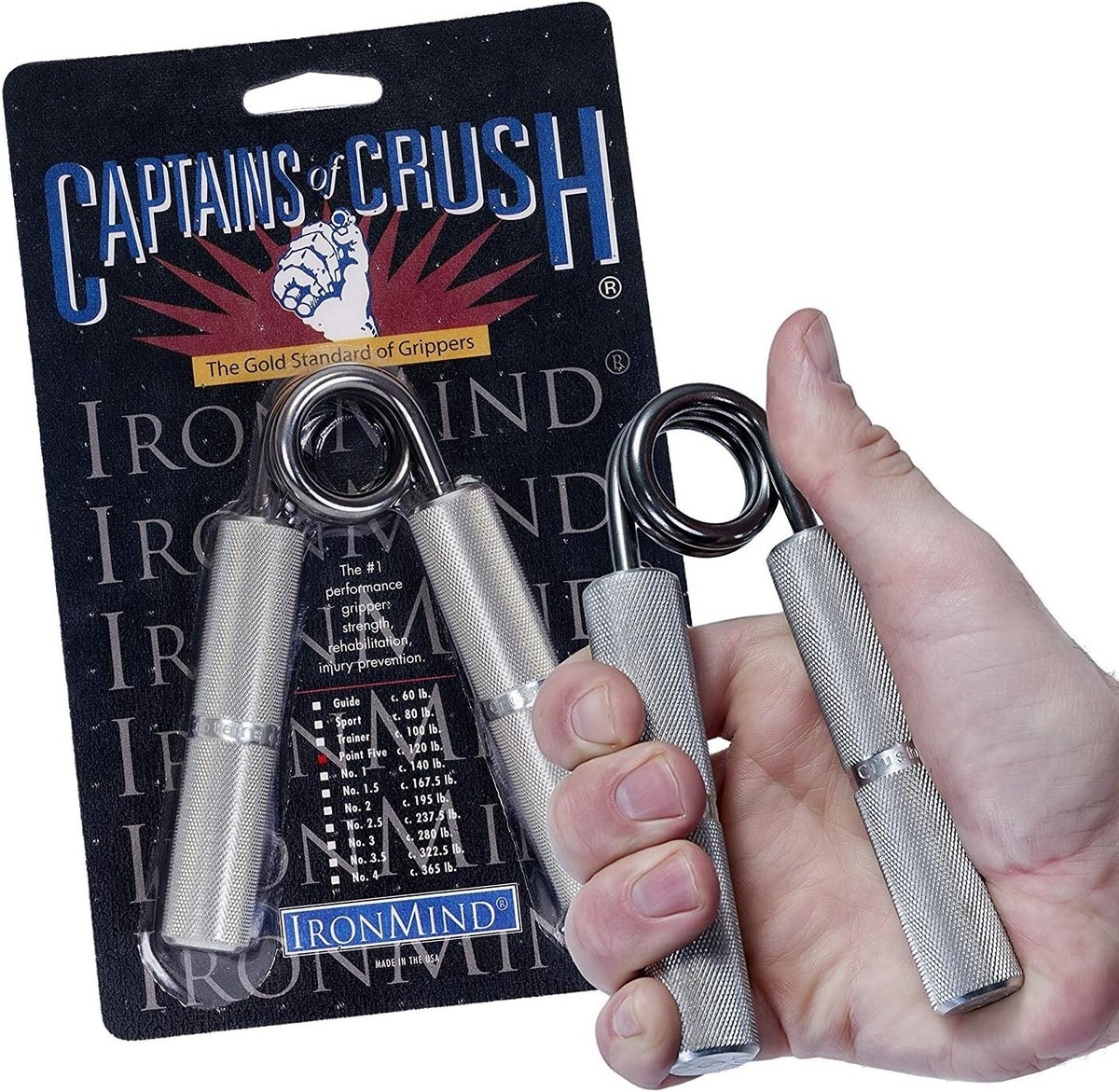 Captains of Crush Hand Gripper - Pick 60 to 365 lb Strength - CoC