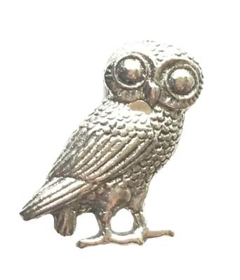 Eule Von Minerva Eule Von Athene Göttin Kriegerin. Sterling