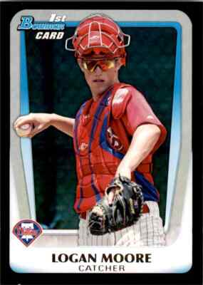 2011 Bowman Draft Prospects Logan Moore #BDPP44 Philadelpha Phillies