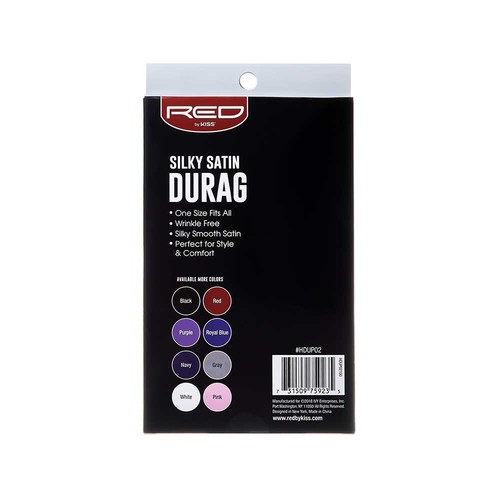 RED BY KISS PREMIUM QUALITY SILKY SATIN DURAG #HDUP02 PURPLE - Picture 2 of 2
