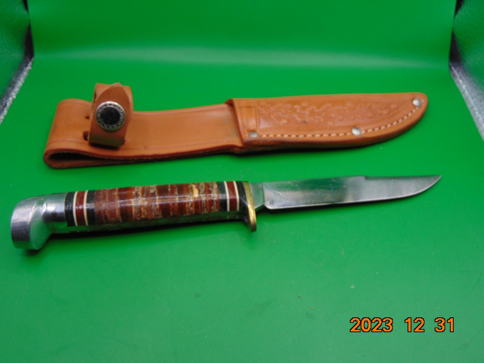 Western Boulder Colo. USA L48B W. Leather Sheath KNIFE *SEE DESCRIPTION
