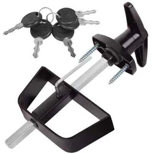 Shed Door Latch T-Handle Lock Kit with 5 KeysBTEOBFY 5-1/2" Stem Storage Barn...