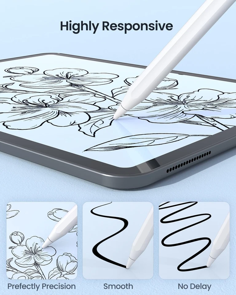 Universal Pencil USB-C Fast Charging Stylus Pen for iPad iPhone Samsung Tablets - Image 4 of 4