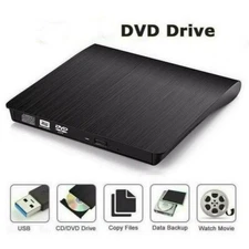 External DVD Drive USB 3.0 and Type-C Plug and Play, for MacBook Pro/Air Laptop 