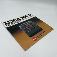 Leica M4-P Rangefinder Camera Sales Catalog 24-Page Manual West Germany 1981