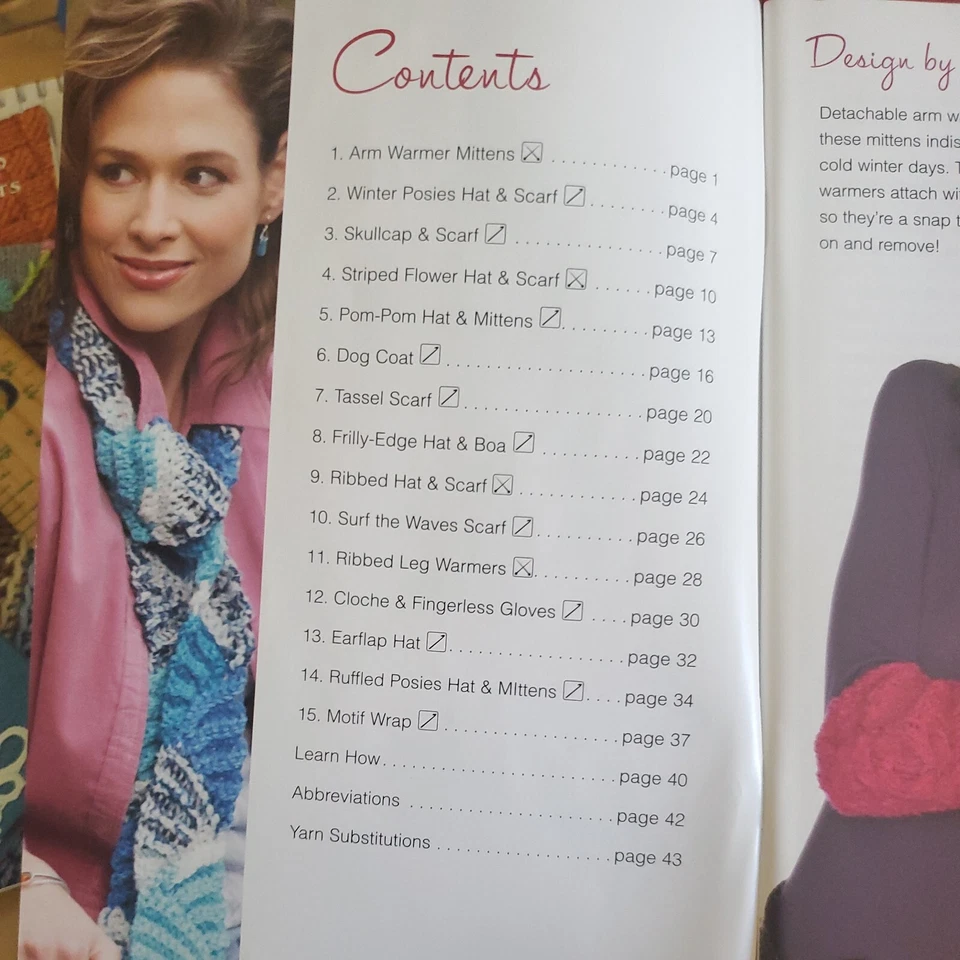 Family Warmers - Crochet/Knitting Instruction Booklet  2007  - Image 3 of 3
