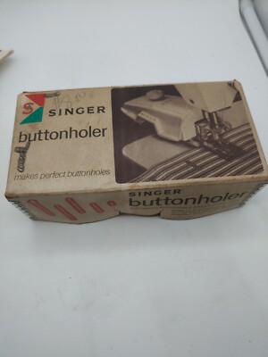 Vintage 1960 Singer Buttonholer with Manual USA