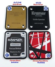Kramer Tribute Guitar Neck Plate - Custom Engraved or Color Printed