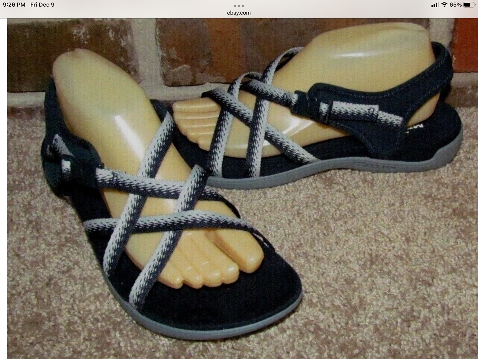 Merrell District Muri Lattice sandalo donna taglia 10 M blu navy prezzo al dettaglio consigliato $74 95 nuovo senza scatola