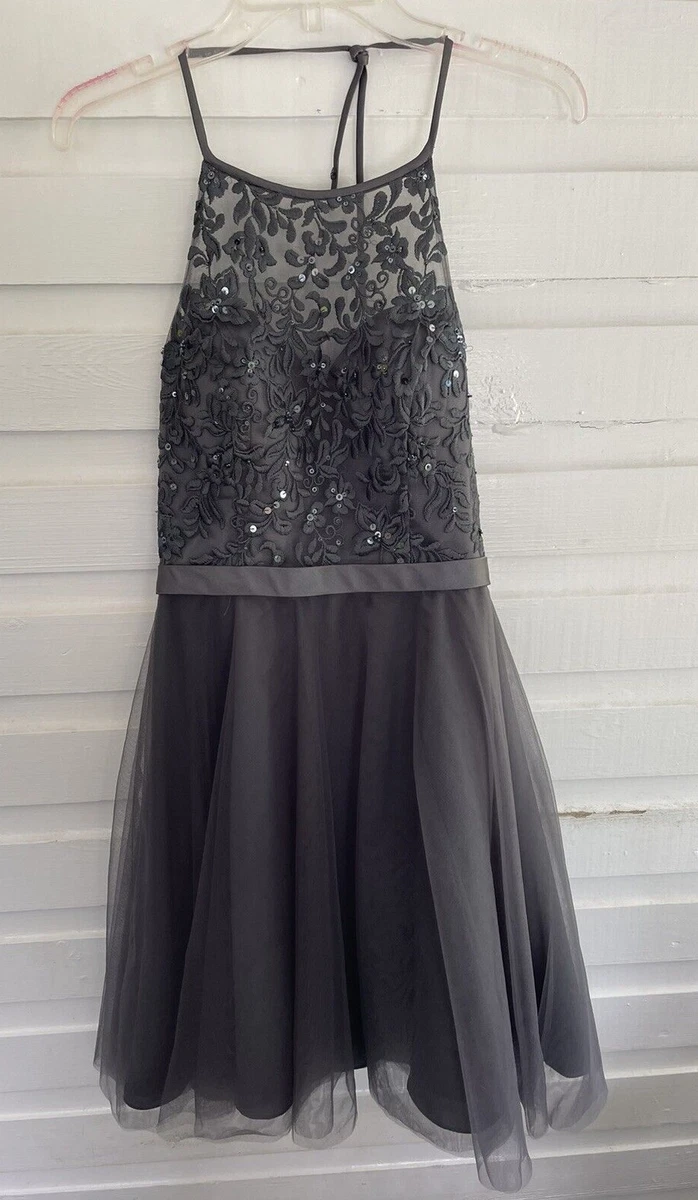 Gray formal dress short sale