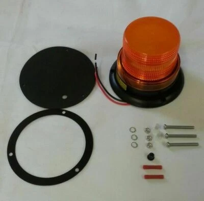 Forklift Rotating Strobe Light 12-110 VDC / Warning Flashing Beacon Lamp Amber