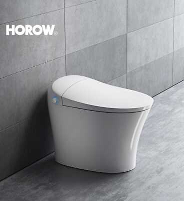 HOROW 1.27 GPF Smart One Piece Toilet Elongated Floor Mounted W/Heating Seat USA