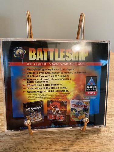 Battleship - The Classic Naval Warfare Game (PC, 1997) Hasbro | TESTED - Picture 2 of 3