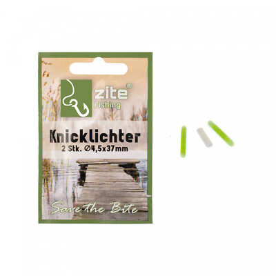 Knicklichter Angeln Bissanzeiger gelb/grün 4,5x37mm 2-100 Stück Zite Fishing