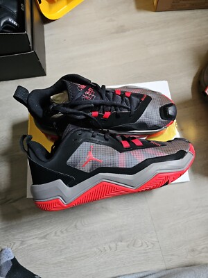 10.5 Nike Men\'s Jordan One Take 4 Black Red Low Basketball Shoes DO7193-061 Air Jordan Westbrook One Take 4  main image 3