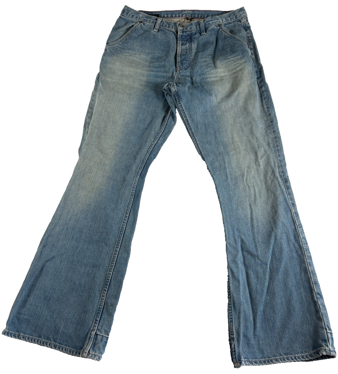 Banana Republic Utility Bootcut Jeans Men 34 Blue Denim Light Wash Everyday Wear