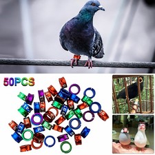50PCS Split Aluminium Bird Leg Bands Split Aluminium Bands Accessories New