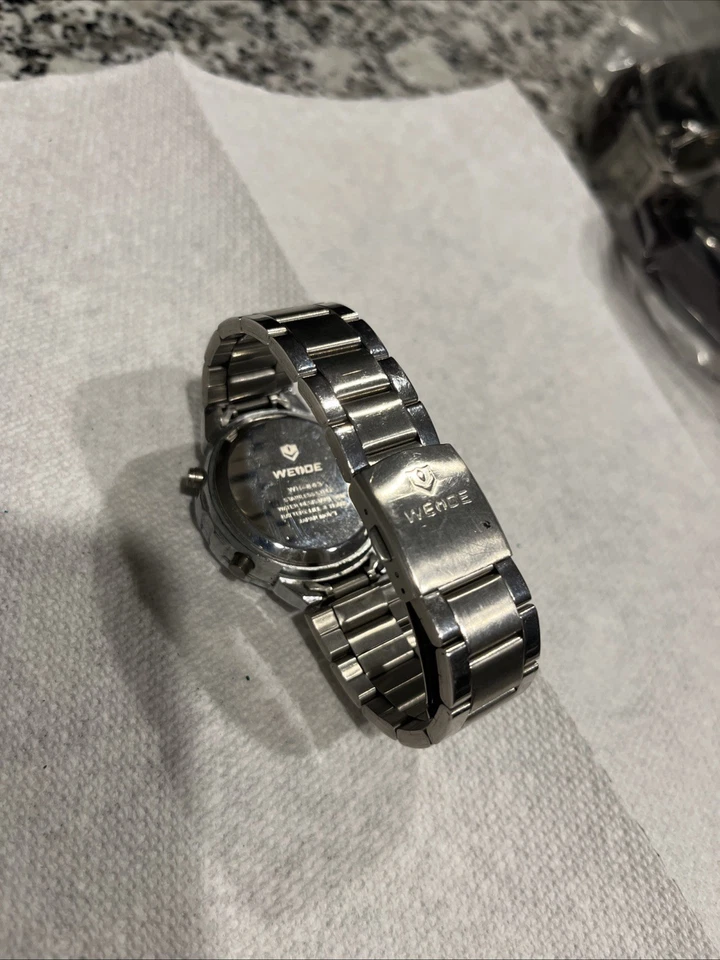 Weide Dual Time WH843 Quartz Watch Silver Tone - Image 2 of 2