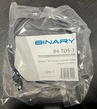 Binary B4-TOS-1 - Digital Optical Cable - 1M - NEW