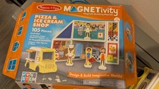 melissa doug Magnetivity Magnetic Building Play Set Pizze Ice Cream Shop