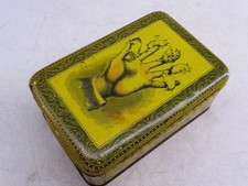 Antique 1879 Somer Bros Tin Litho Five Little Pigs Candy Cigarette Tobacco Box