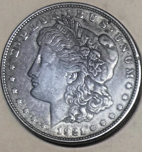 1921 D Morgan, lightly circulated AU, nice luster, no shipping or reserve Sigma+