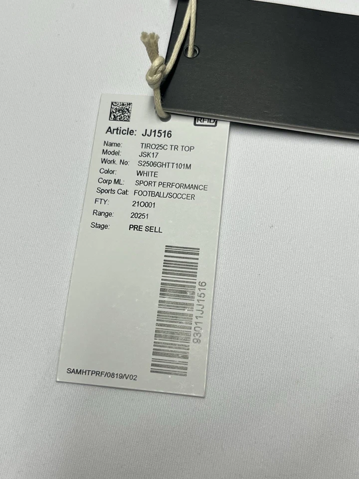 NWT Adidas Men's Size Medium Slim Fit 1/4 Zip Football/Soccer Performance JJ1516 - Image 2 of 4