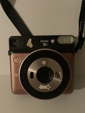 Fujifilm Instax SQ6 Instant Camera Blush Gold Square With Strap Working