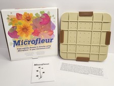 Max Microfleur Microwave Regular Flower Press Kit 5.5" w/ Instruction Book & Box