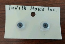 Vintage Judith Howe Doll Eyes Flat Backed Domed Top 12mm Hazel Dark Blue
