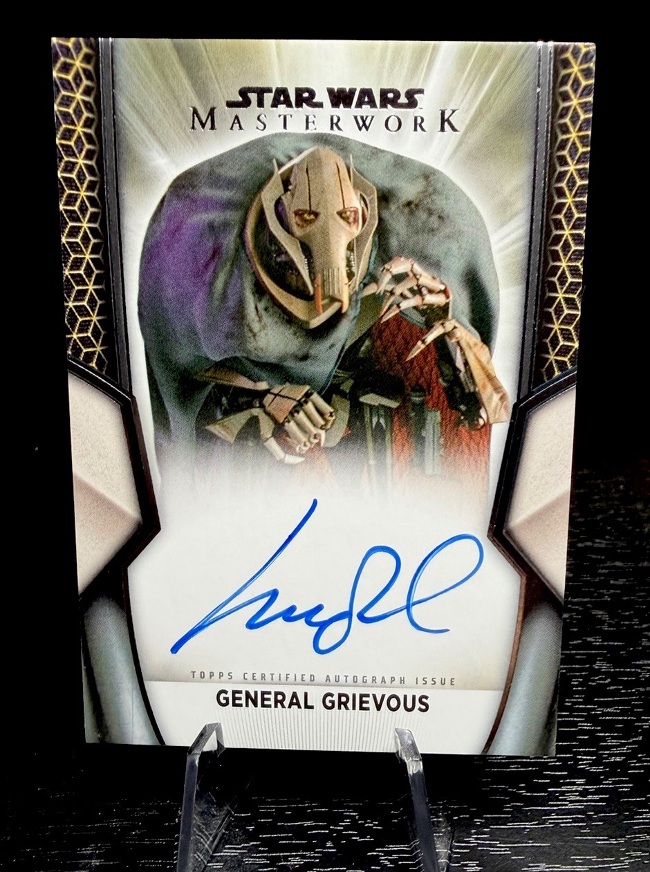 2025 Topps Star Wars Masterwork Matthew Wood As General Grievous Auto #A-MW