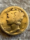 Tough Early-Date 1925-S MERCURY DIME U.S. 90% SILVER