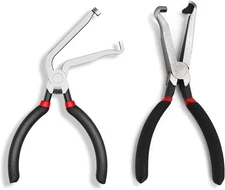 Automotive Electrical Connector & Fuel Line Disconnect Pliers Set Straight & 60°