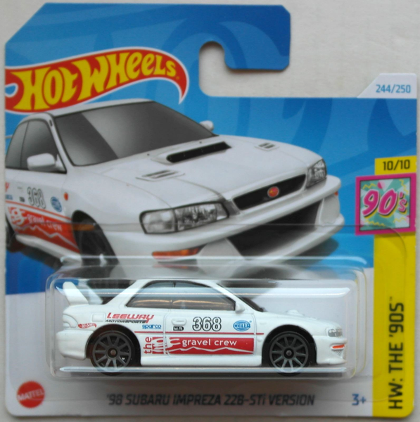 Hot Wheels 1998 Subaru Impreza 22B Sti-Version Mattweiß Neu/Ovp Hw Mattel Car 98-image