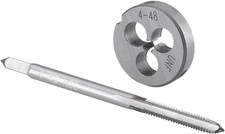 No 4-48 UNF Tap and Die Set, 4 X 48 UNF Machine Thread Tap and round Die Right H