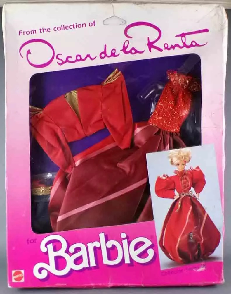 Barbie tenue Oscar de la Renta Mattel 1985 Grand Siècle habillage authentique pour poupée
