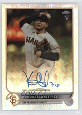 2022 Topps Chrome Logofractor Edition Kervin Castro #CA-KC Auto 0y0n