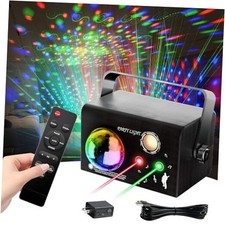 Square Party Lights, 4 Modes Sound Activated DJ Disco Light with Rectangle