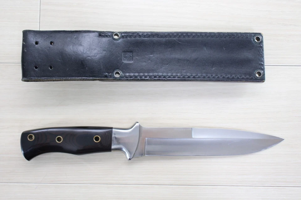 Al Mar SERE VI #3005 Fighting Knife 7.5" Blade Used w/Sheath & Stone Japan D77 - Image 2 of 4