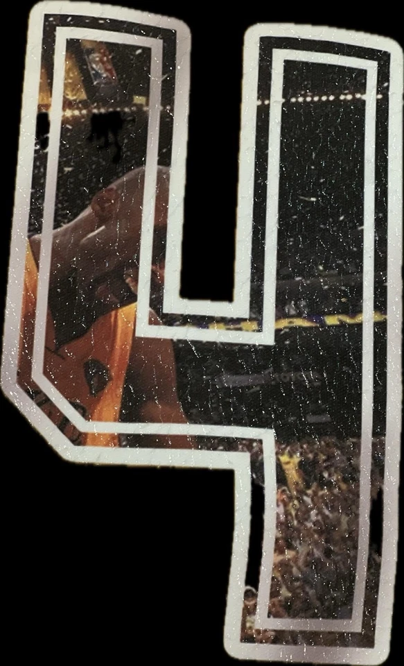 Kobe Bryant Mamba Forever 24 Deco Bloc Basquete NBA Man Cave Art LA Lakers - Imagem 3 de 4