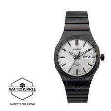 Casio Men's Analog Black Ion Plated Stainless Steel Band Watch MTP-E735B-7A