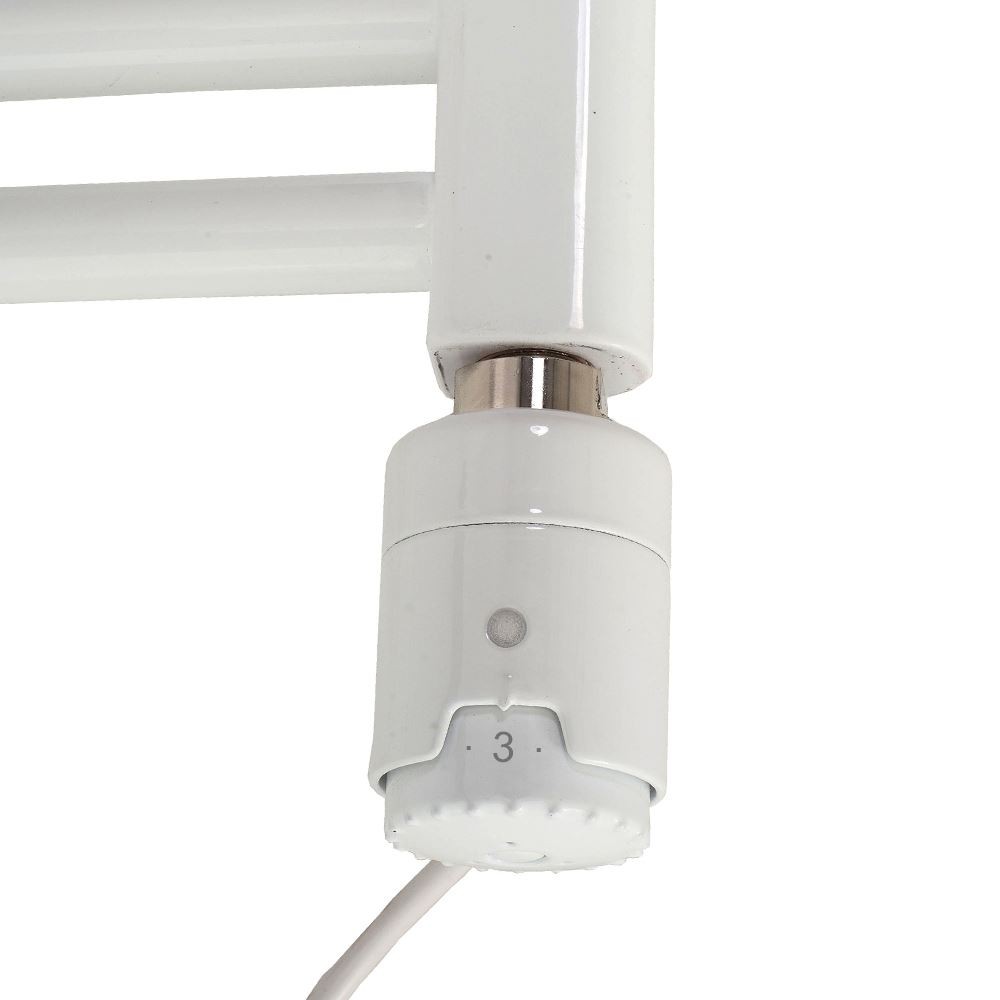 600W RICA Electric Heating Element ""Atlantis"" White Thermostatic (5 to 70c)