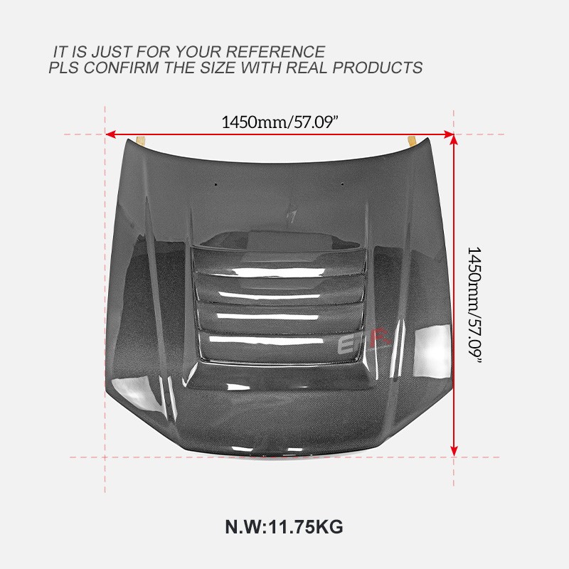 For Nissan R34 GTR NISM Type Carbon Fiber Front Hood Vented Bonnet
