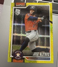 2026 Topps Series 1 #278 Jose Altuve Yellow Rainbow Foil  /399 Astros