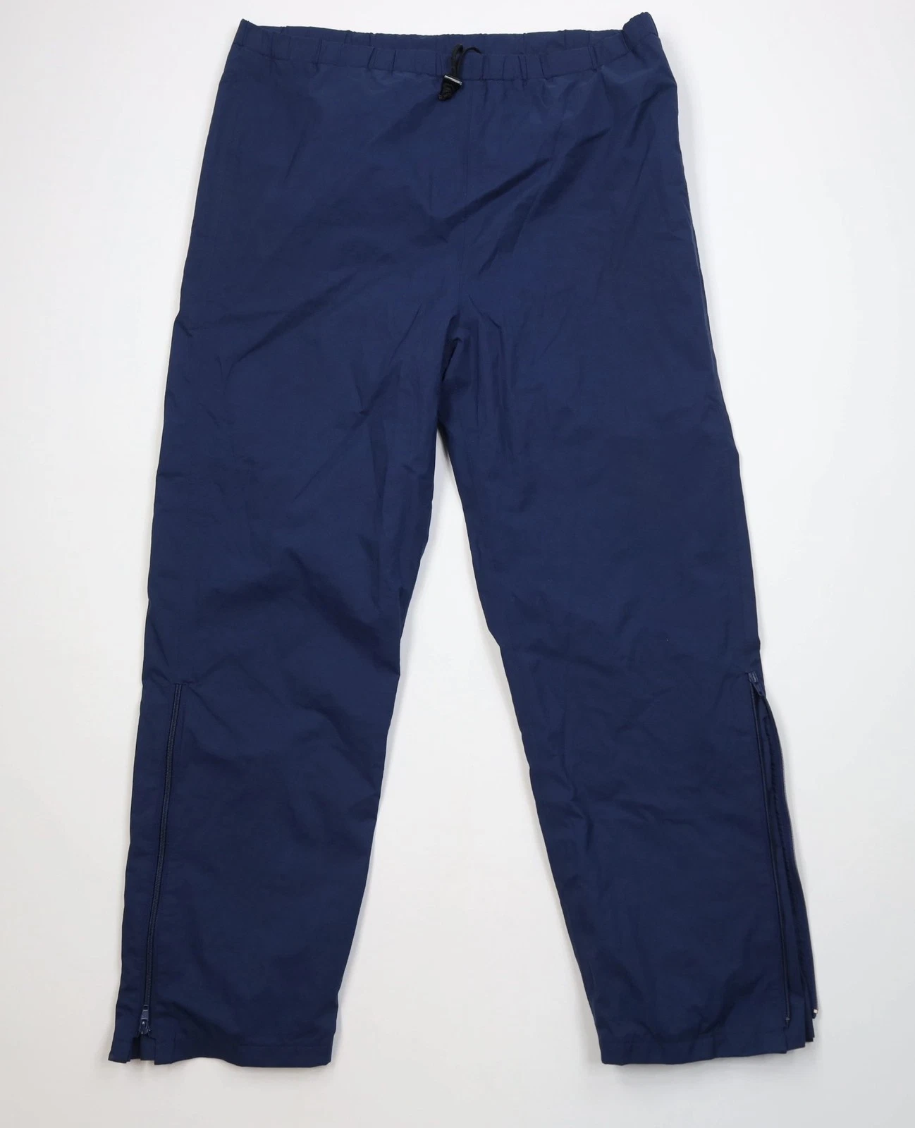 Vintage 80s Eddie Bauer Mens Medium Goretex Waterproof Rain Pants Navy Blue