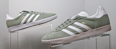 Size 10 - Men Adidas Gazelle Silver/Green JH5384 