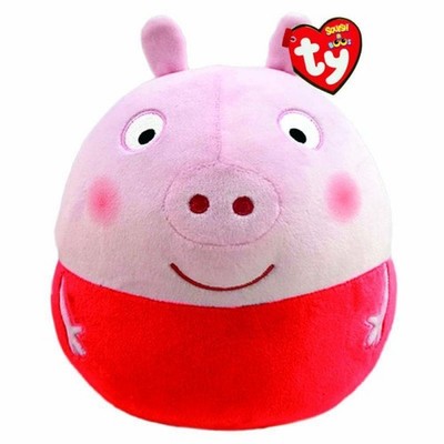 Ty Squish a Boos Lizenz Peppa Pig (Peppa,George) Squish Kissen