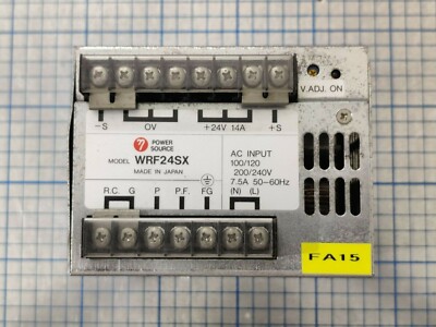 Power Source WRF24SX 24V 14A Industrial Power Supply 100-240V AC Input - Used