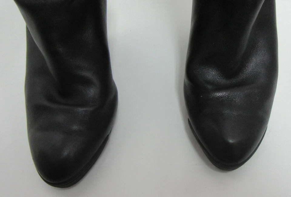 TODS black leather boots sz 37 - Image 3 of 4